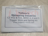 YoDave CZ 455 Mainspring Trigger Shim & Spring Kit