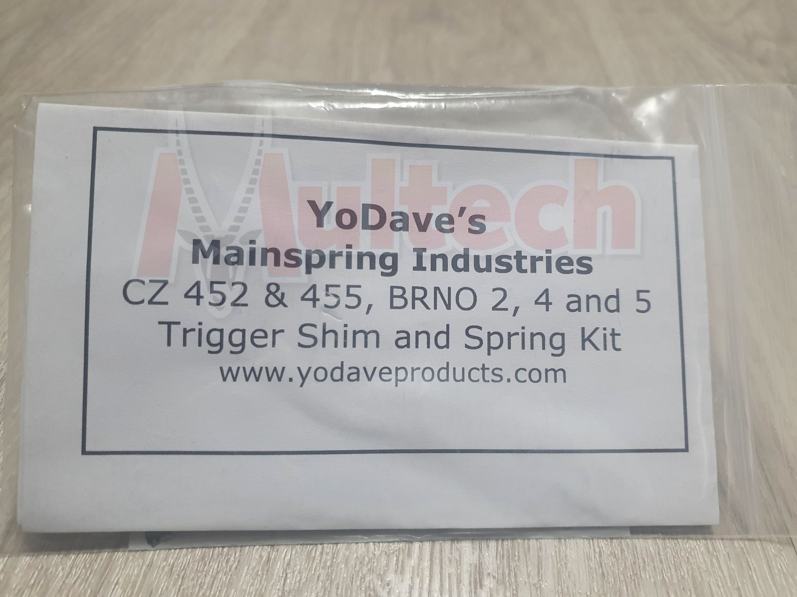 YoDave CZ 455 Mainspring Trigger Shim & Spring Kit Multech Retail