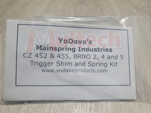 YoDave CZ 455 Mainspring Trigger Shim & Spring Kit